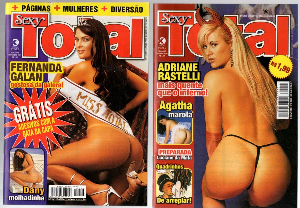 DUAS REVISTAS POCKET TOTAL FERNANDA GALAN E ADRIANE RAS