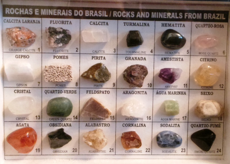 Catalogo/mostruario De Pedras E Minerais Do Brasil. Apr