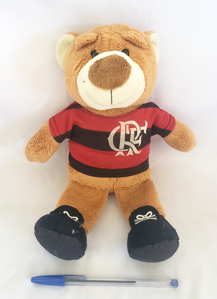 Urso Jogador em Pelúcia com camisa 10 do Flamengo mai