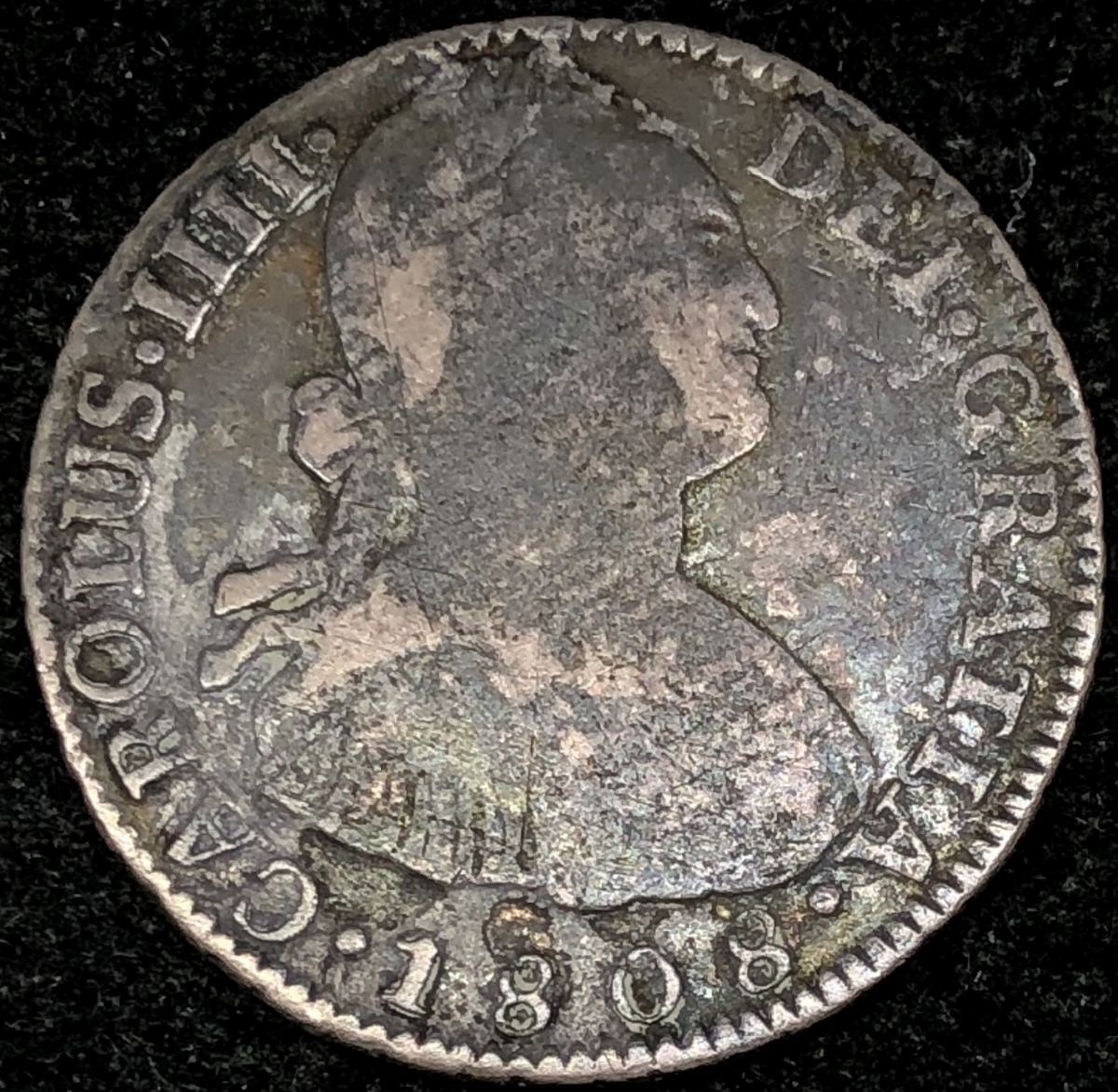 Moeda da Bolívia 2 reales 1808