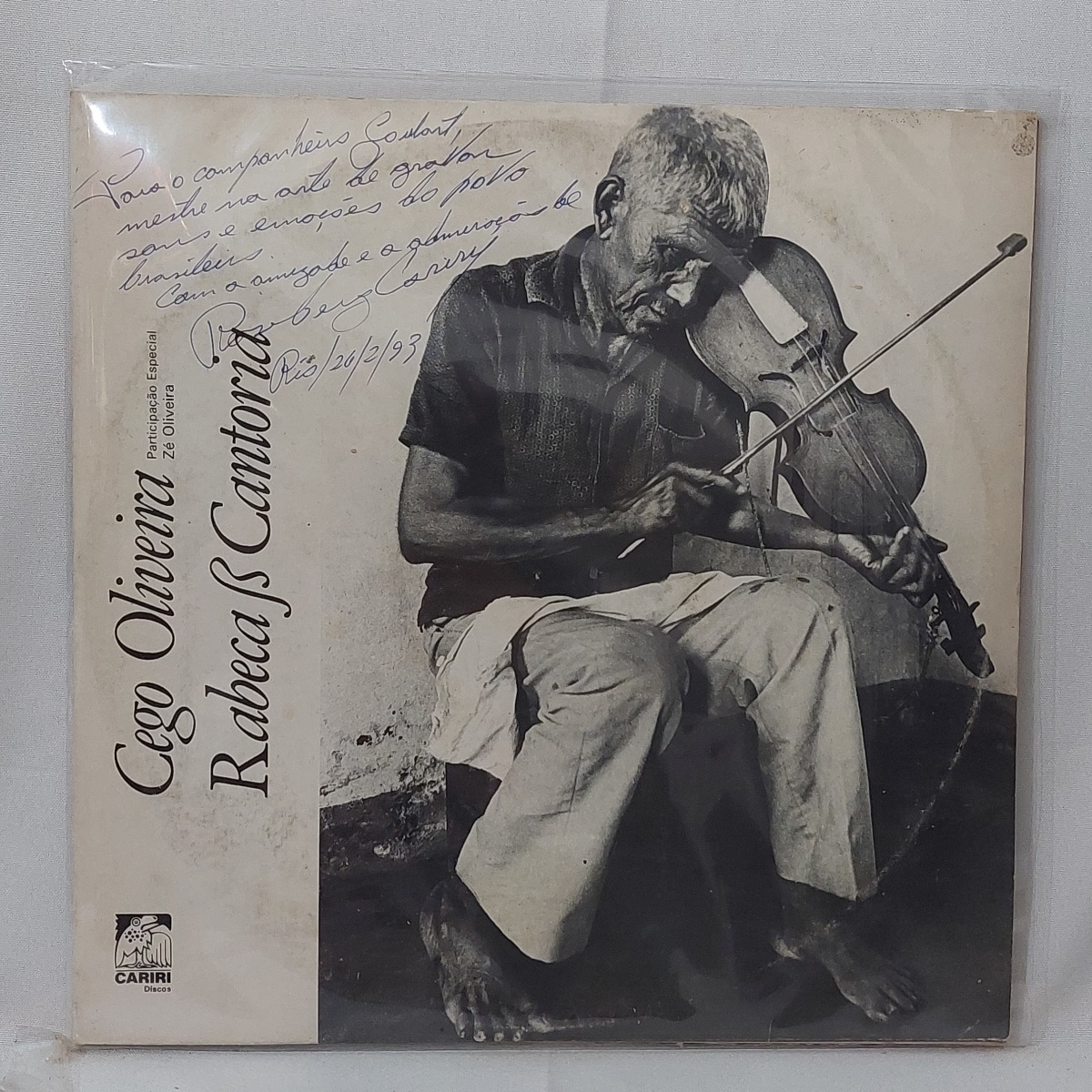 CEGO OLIVEIRA – RABECA & CANTORIA – RARÍSSIMO!!! - ÁLBU