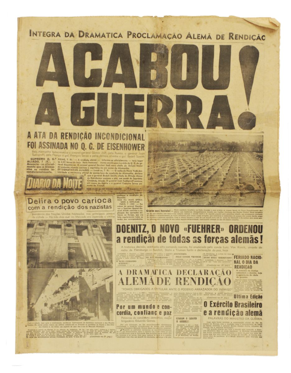Raro JORNAL A NOITE Com A Manchete ACABOU A GUER raro-jornal-a-noite-com-a-manchete-acabou-a-guer