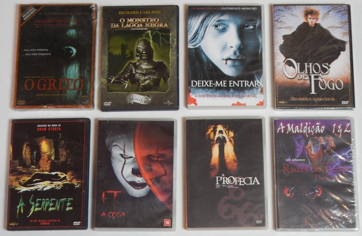 DVD (8) - Filmes diversos de terror.
