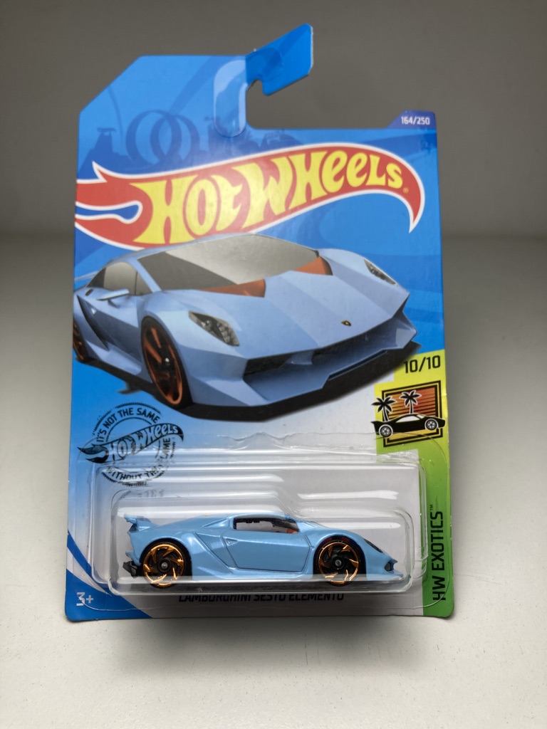 Lamborghini Sesto Elemento Azul Hot Wheels Miniatura na