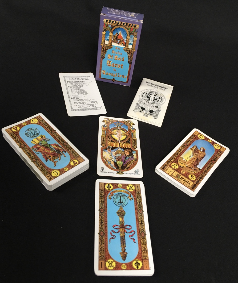 baralho de tarô - The Stairs of Gold Tarot - Tavaglione
