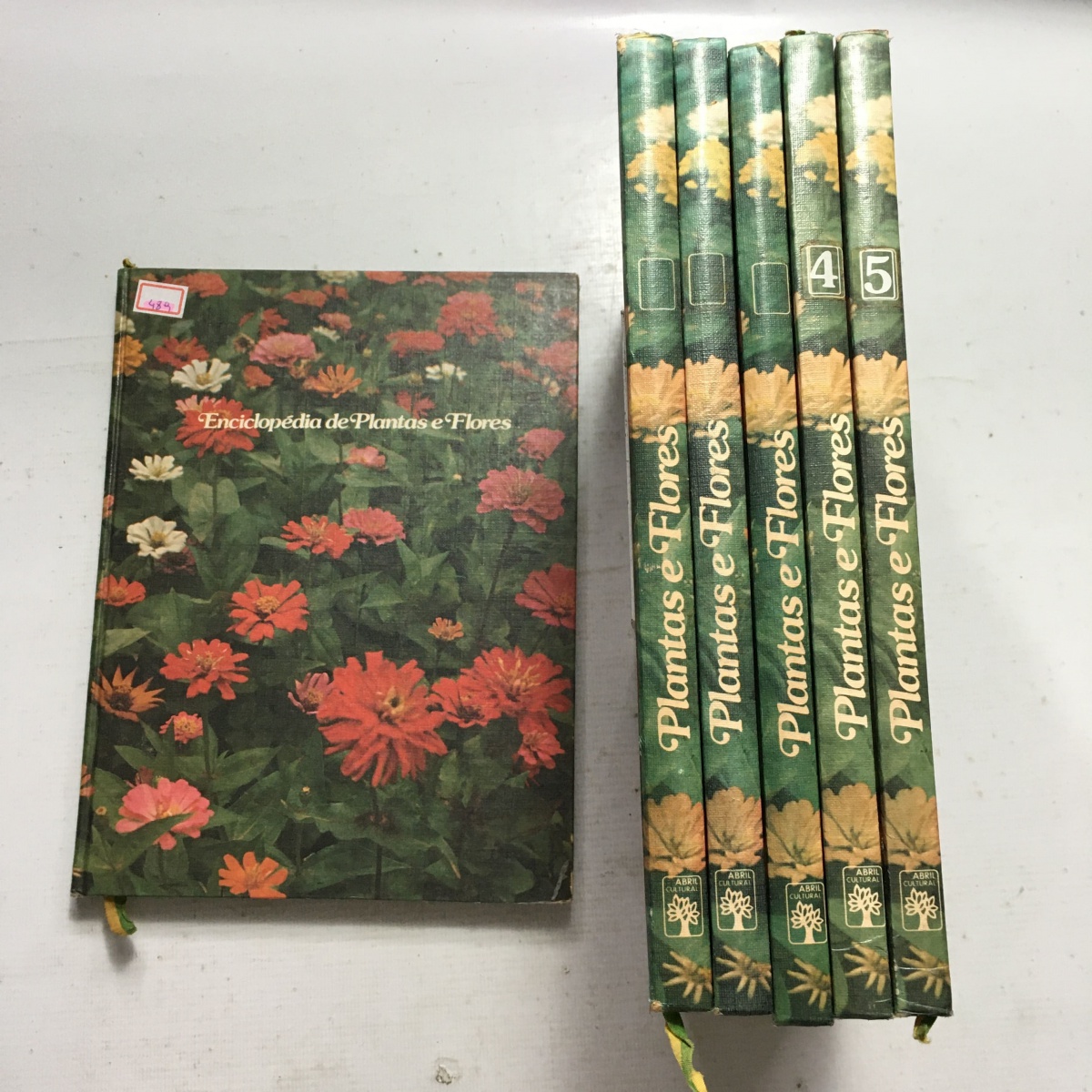 洋書 Agenda 2010 - Fleurs et jardins Coleção Livros Enciclopédia de Plantas e Flores 6 Vol