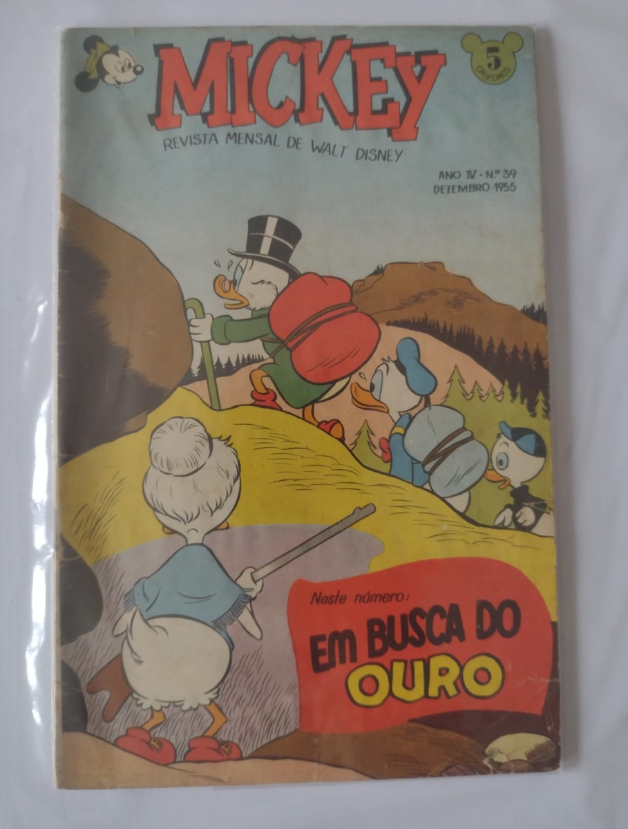 Gibi Mickey n.39 Original de 1955 Editora Abril - Muito