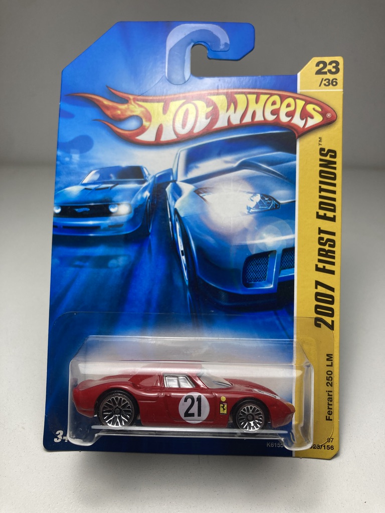 Ferrari 250 LM Vermelha Hot Wheels Miniatura na escala