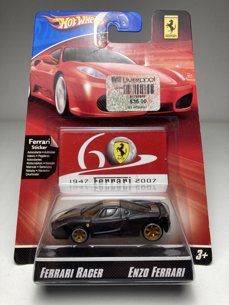 Enzo Ferrari Preta Ferrari Racer 60 Years Hot Wheels Mi