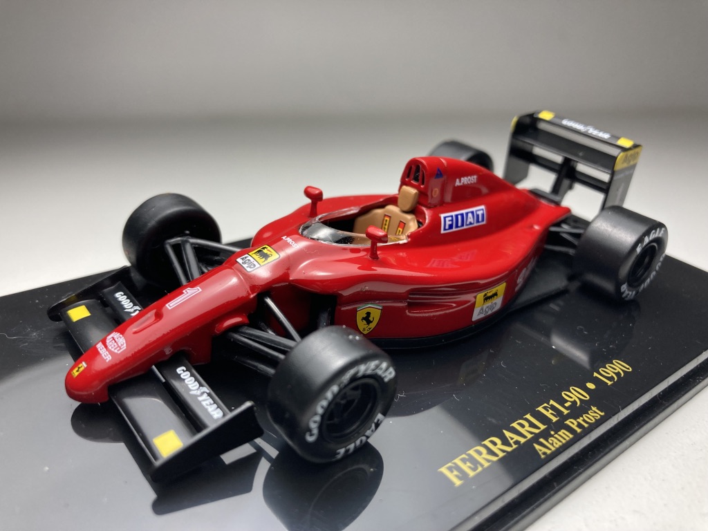 Ferrari F1 90 Alain Prost 1990 ミニカー Ferrari F1-90 1990 Alain Prost Escala 1/43 miniatura em