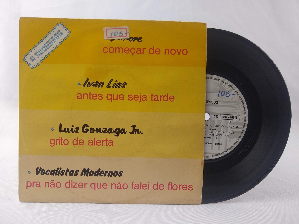 Disco De Vinil Ep Compacto 7 4 Sucessos Ivan Lins