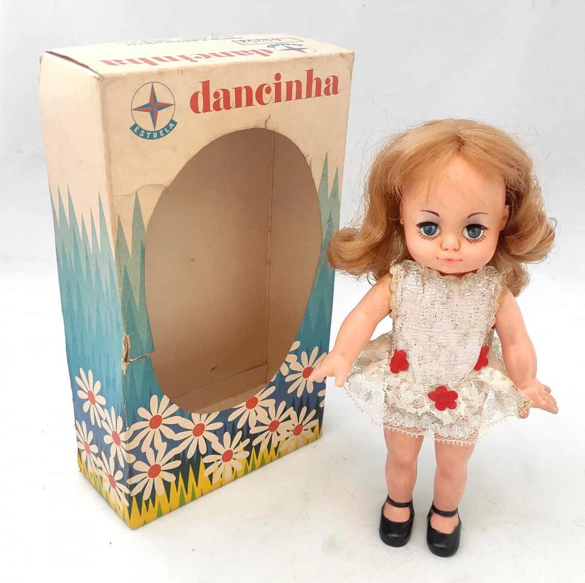 ESTRELA - Antiga boneca Dancinha - 20x11x5 cm - na caix