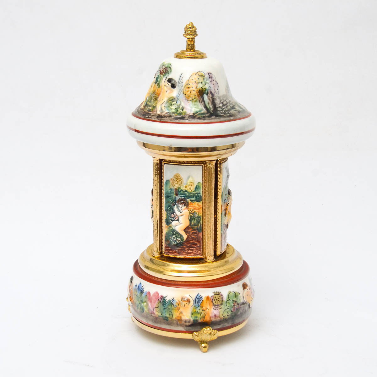 CAPODIMONTE - REUGE - Excepcional caixa de música itali