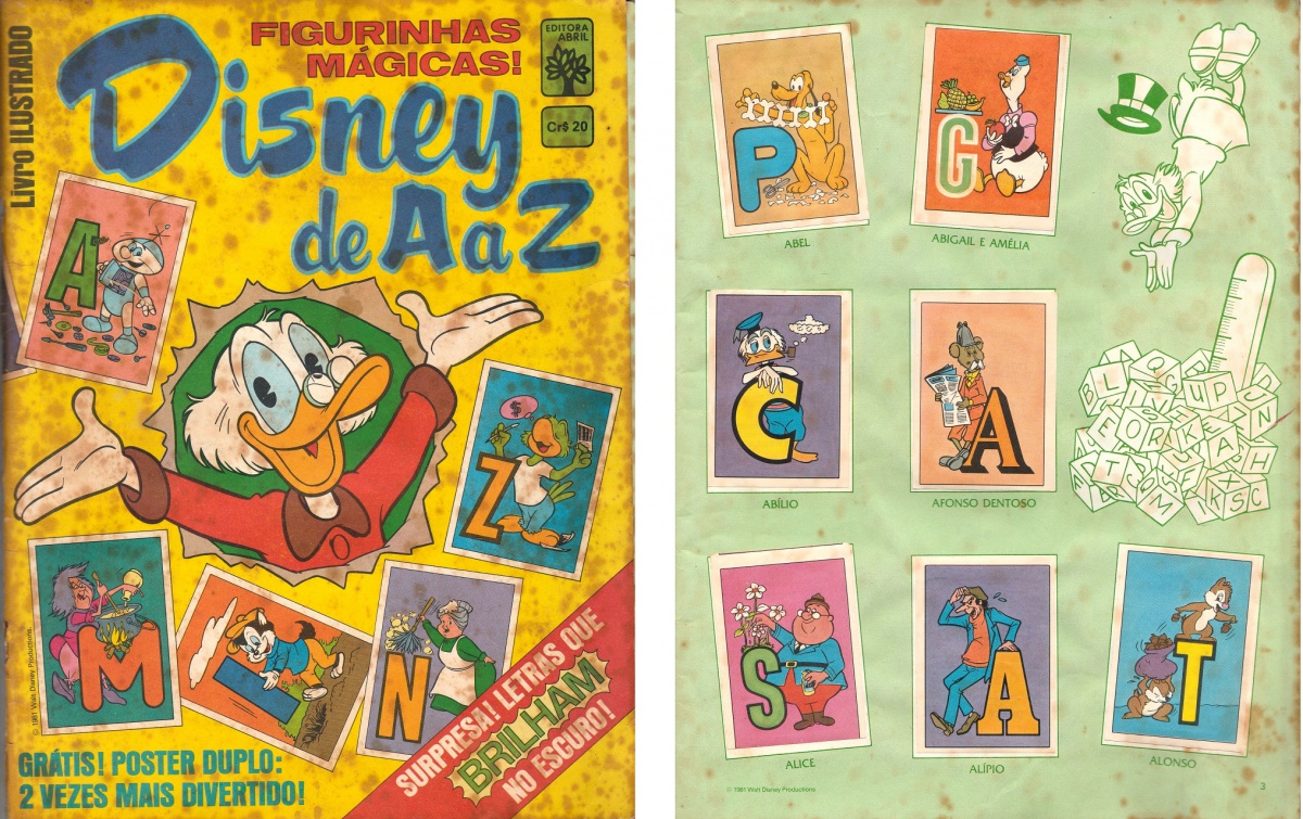 WALT DISNEY: Album de figurinhas Disney de A a Z COMPLE
