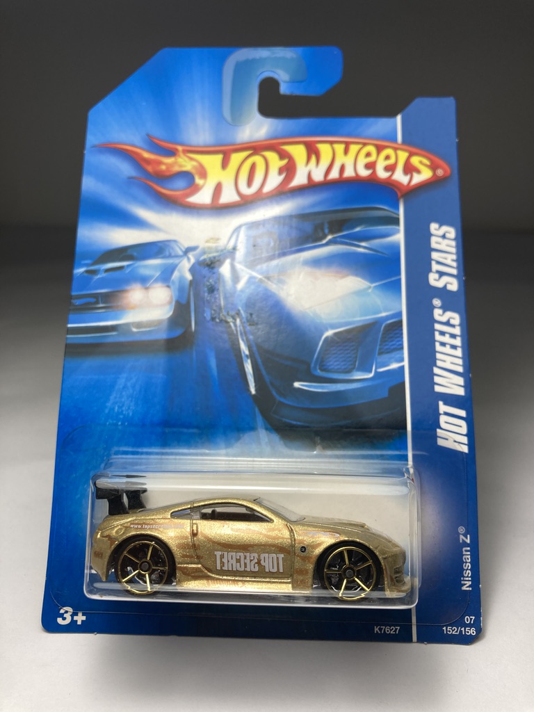 Nissan 350Z Top Secret Dourado Escala 1/64 miniaturas e