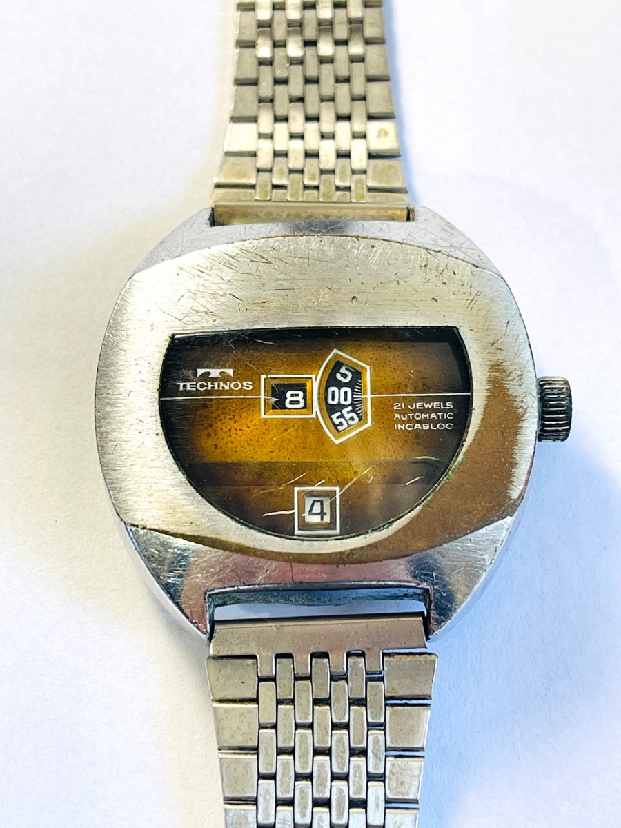 Relógio Jump Hour Technos 21 Jewels Automatic, Funciona