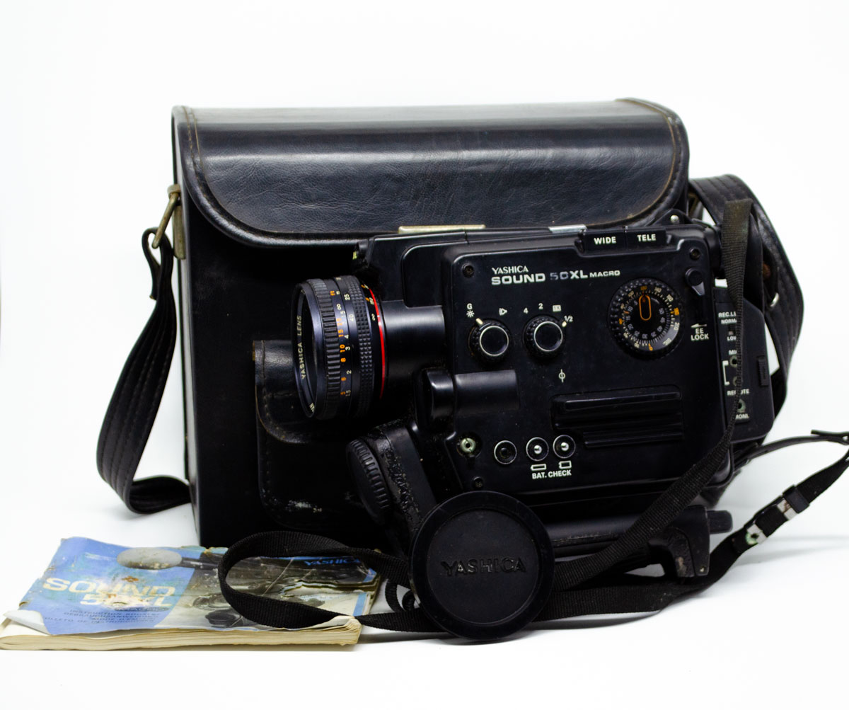 Filmadora Yashica Sound 50XL Macro com lente Zoom 40-80