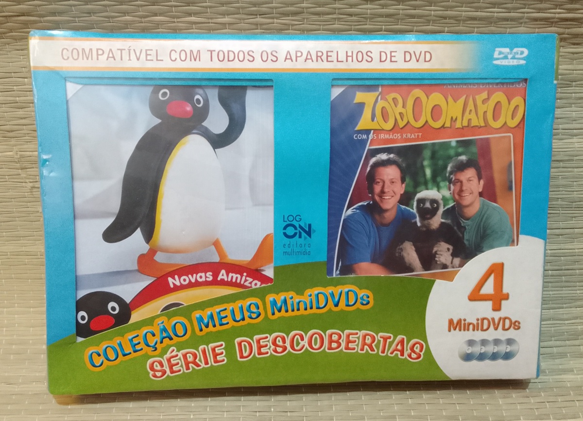 COLEÇÂO LACRADA 4 MiniDVDs - Descobertas - Pingu - Nova