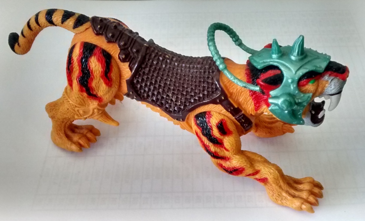 Boneco Tigre - He Man. No estado. (Perna solta)