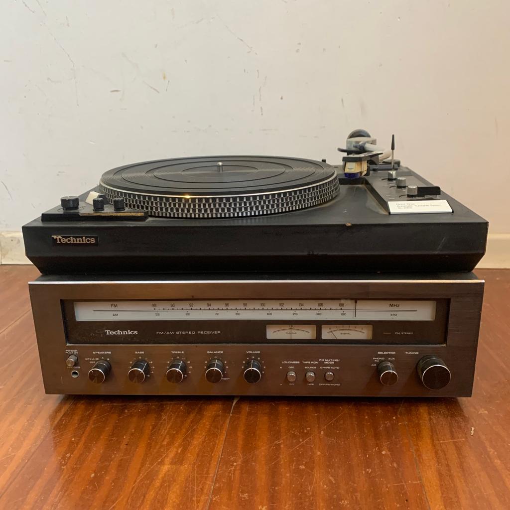 Toca discos technics SL-2900 e Receiver Technics Sa-505