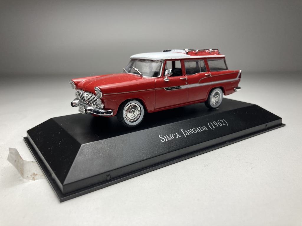 Simca Jangada 1962 Vermelho Escala 1/43 miniatura em me
