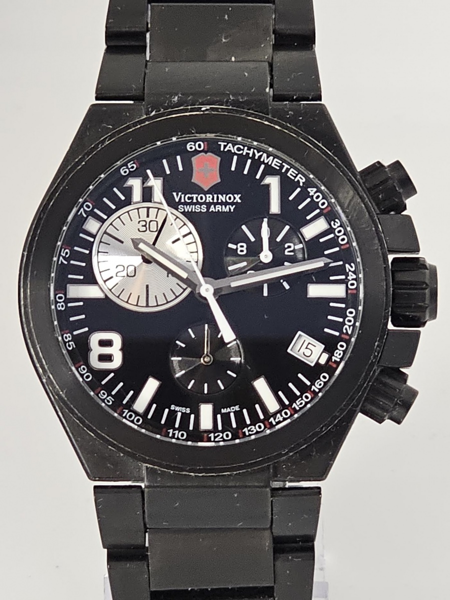 Relógio original Victorinox Convoy Chrono Black PVD 42m