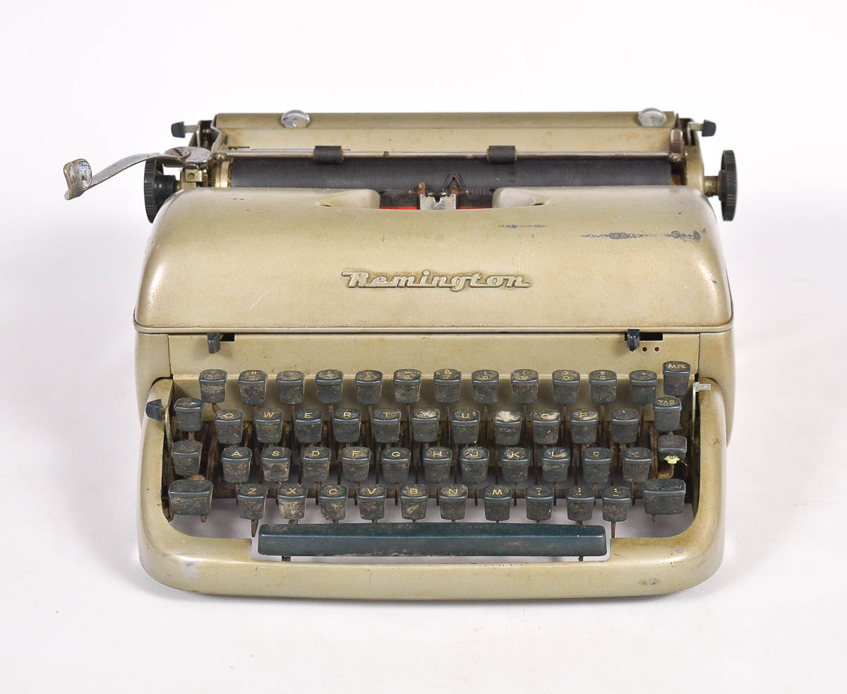 Máquina de escrever da marca Remington Quiet-Riter, WOR