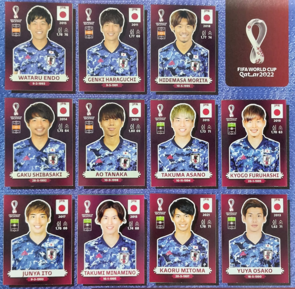 ORYX EDITION - SELEÇÃO DO JAPÃO - 11 JOGADORES - COPA D