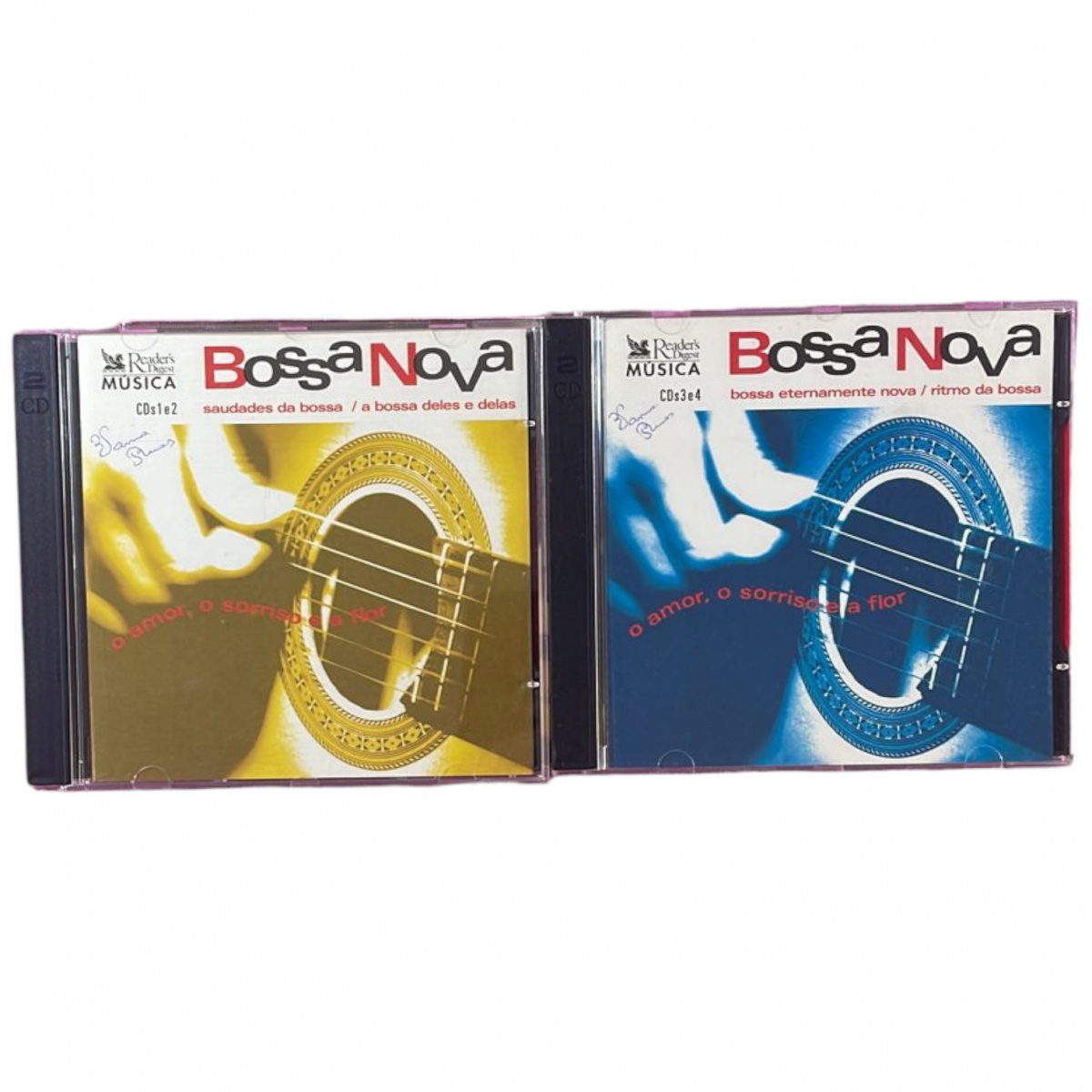 Box de 4cds de Bossa nova, Readers digest - música; Cai