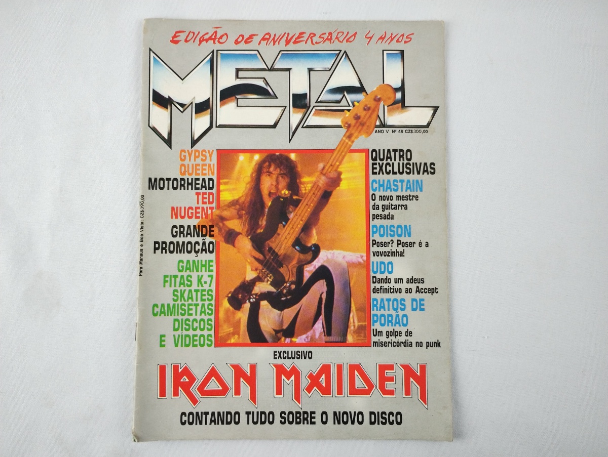 REVISTA METAL - EXCLUSIVO IRON MAIDEN - E MAIS: POISON,