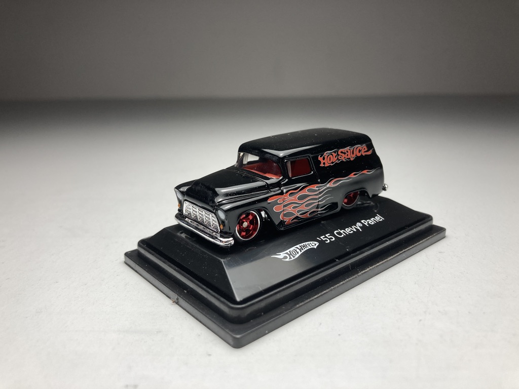 55 Chevy Panel Preto - Hot Wheels Escala 1/87 miniatura