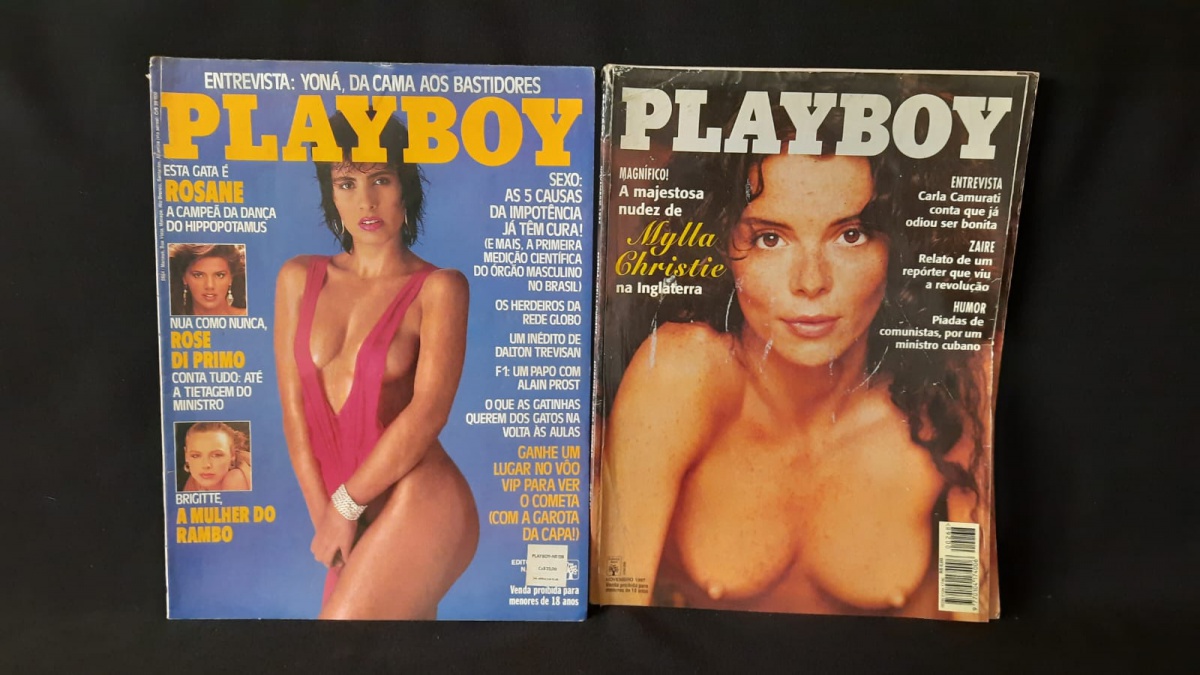 REVISTAS PLAYBOY MYLLA CHRISTIE E ROSANE