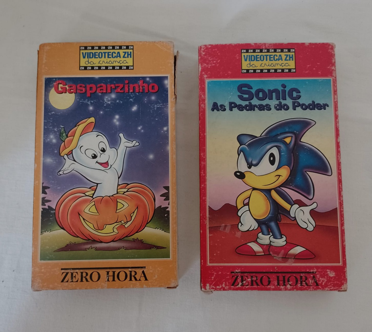 Fita Videocassete VHS. Gasparzinho e Sonic. Zero Hora.
