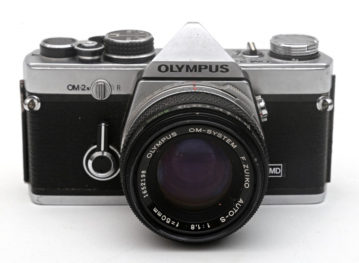 Olympus OM-2N ジャンク Câmera fotográfica OLYMPUS OM-2n, com lente Olympus OM-