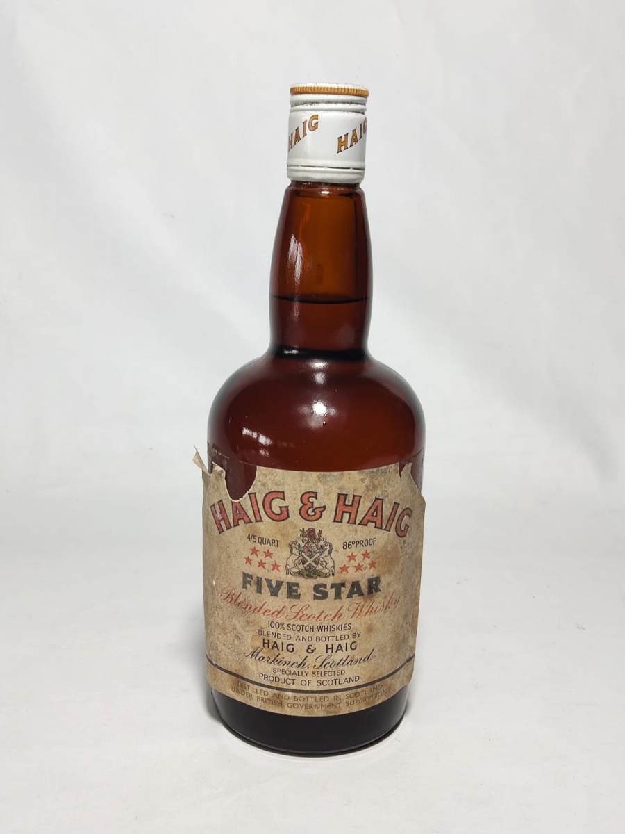 お値下げ【未開栓】HAIG&HAIG FIVESTAR ヘイグアンドヘイグ BEBIDA - Garrafa do whisky Haig & Haig Five Star. 750ml