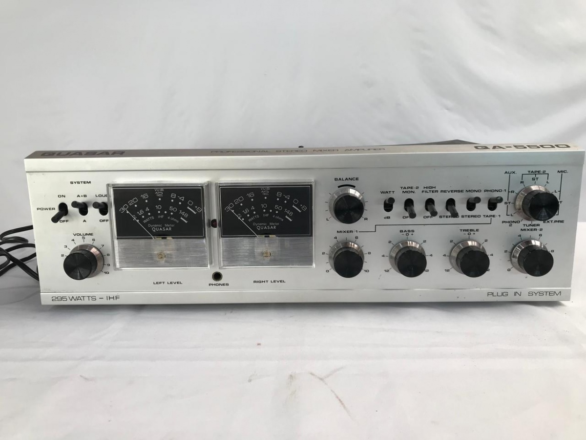CLASSICO DOS ANOS 70 AMPLIFICADOR QUASAR QA 5500 -FUNCI