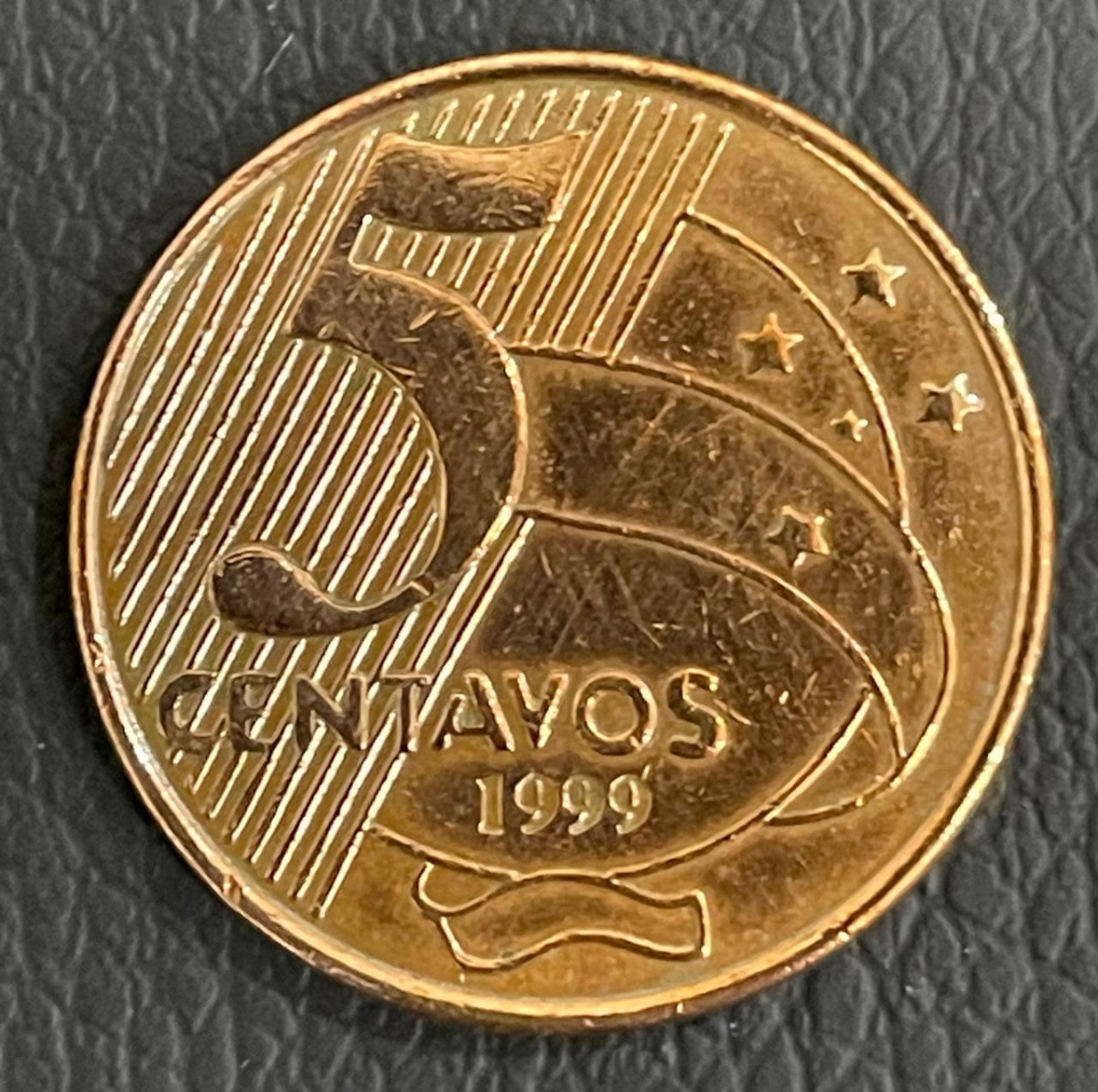 Moeda de 5 Centavos 1999 - Sob/FC - Oxidação provenient