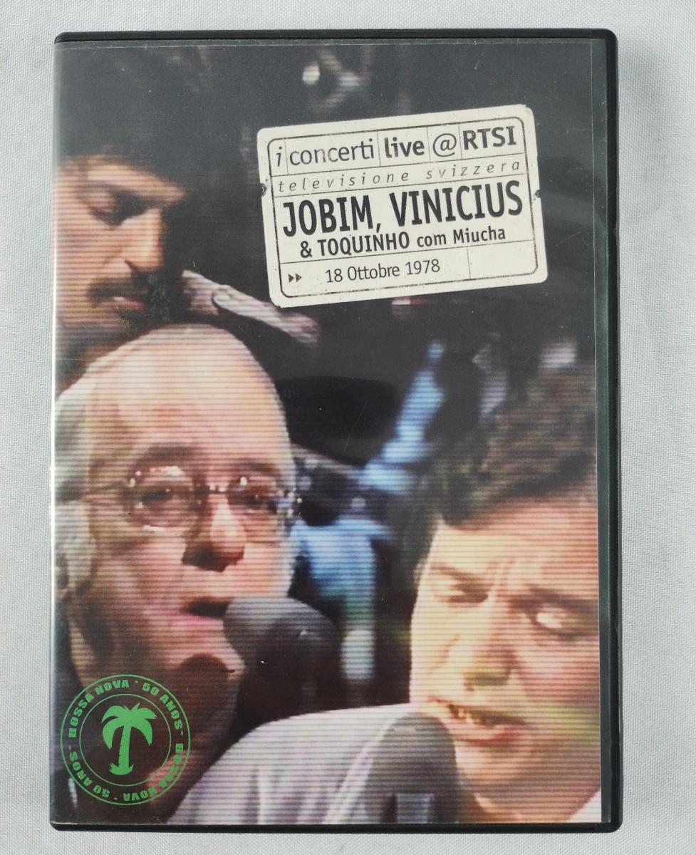 DVD MÚSICA - TOM JOBIM, VINÍCIUS DE MORAES & TOQUINHO C
