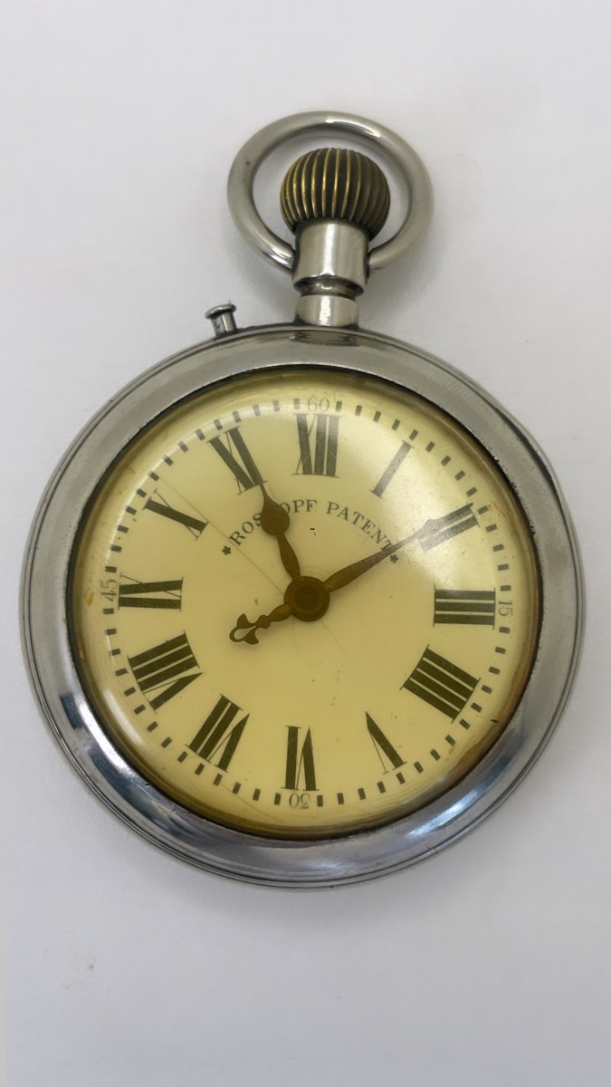 Relógio de bolso ROSKOPF PATENT - Mostrador branco com