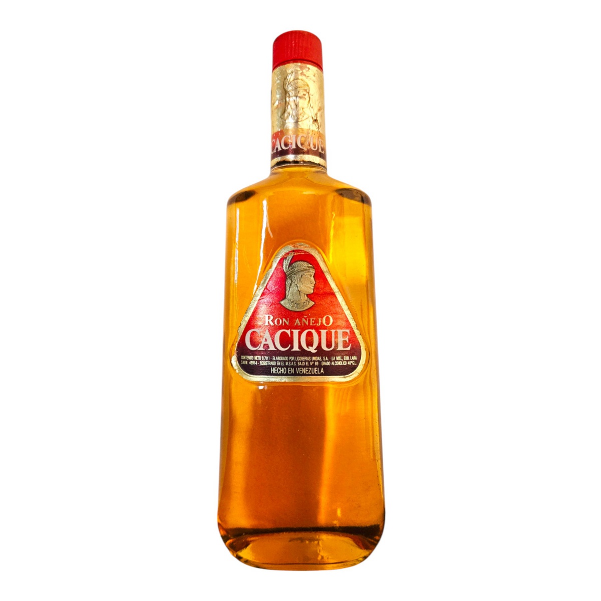 CACIQUE - RUM, MADE IN VENEZUELA, TEOR ALCOÓLICO 40%, 7
