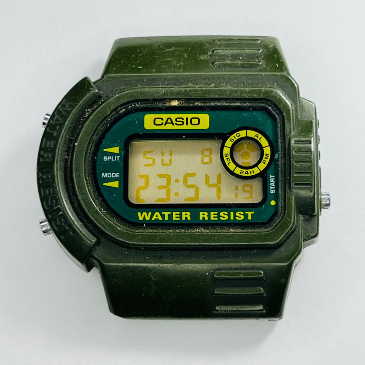 その他 CASIO LOOPY Relógio CASIO masculino preto laranja MW-240-4BVDF - aconfianca