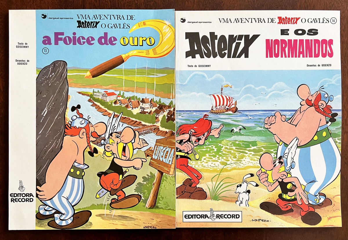 Asterix n 13 (A Foice de Ouro) e n 14 (Os Normandos), E