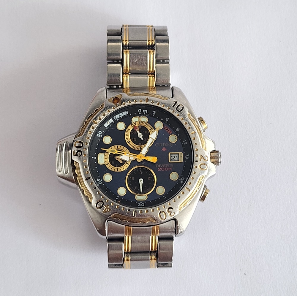 Vintage Lindo e Cobiçado Relógio Citizen Aqualand Diver