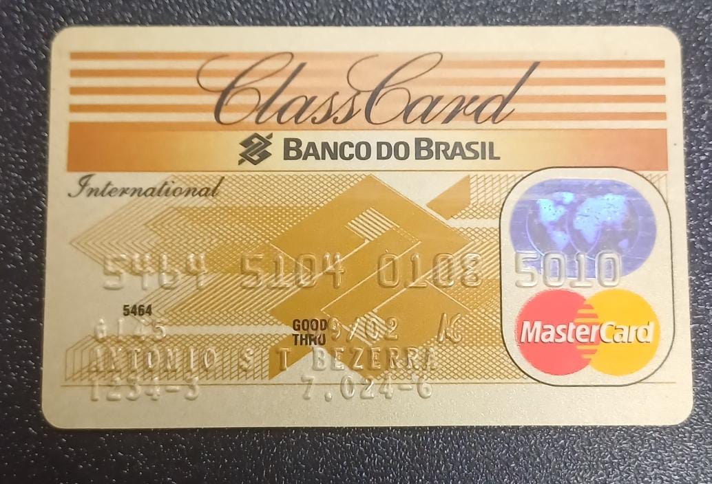 CARTÃO DE CRÉDITO ANTIGO BANCO DO BRASIL CLASSCARD ESCA