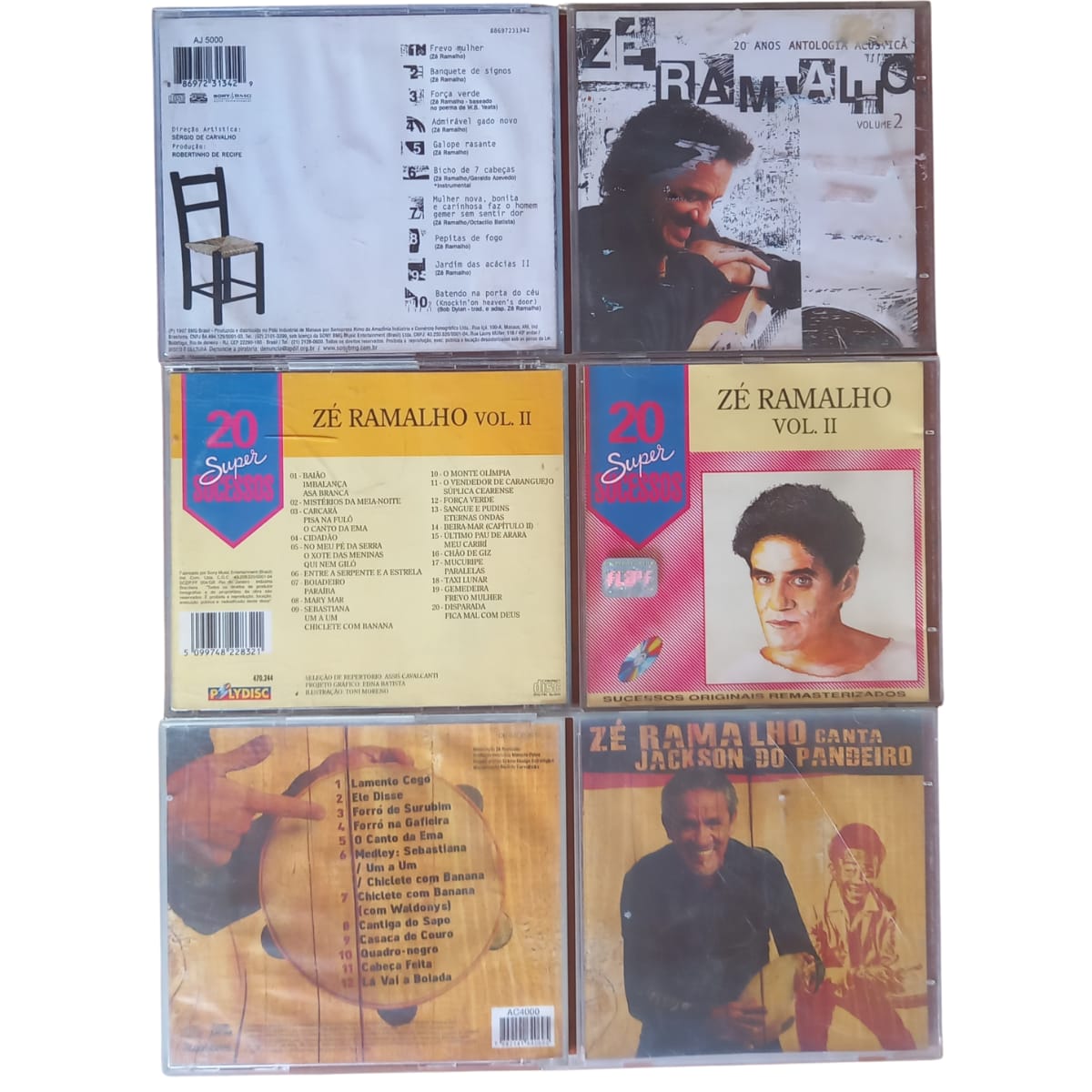 KIT 3 CDS: ZÉ RAMALHO 20 ANOS ANTOLOGIA ACÚSTICA VOL 2
