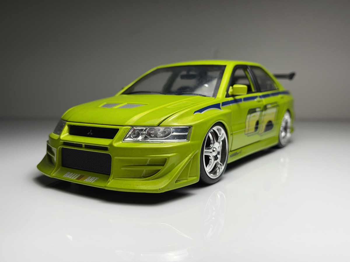 Mitsubishi Lancer Evolution VII Verde Fast & Furious -