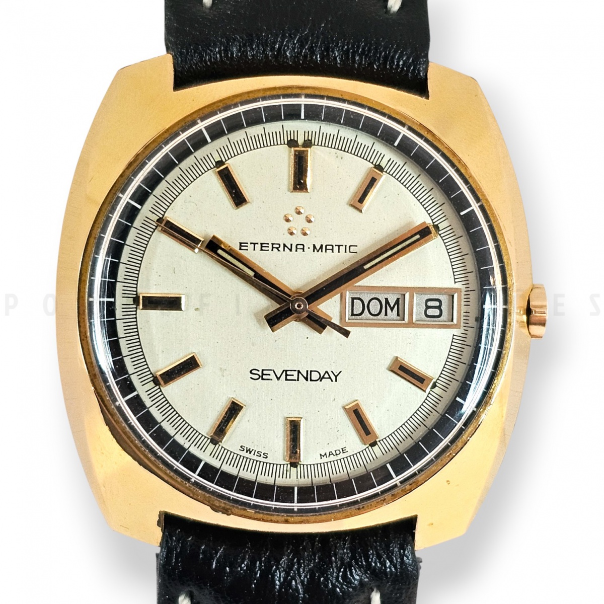Relógio original Eterna-Matic Sevenday 37mm x 37mm, aut