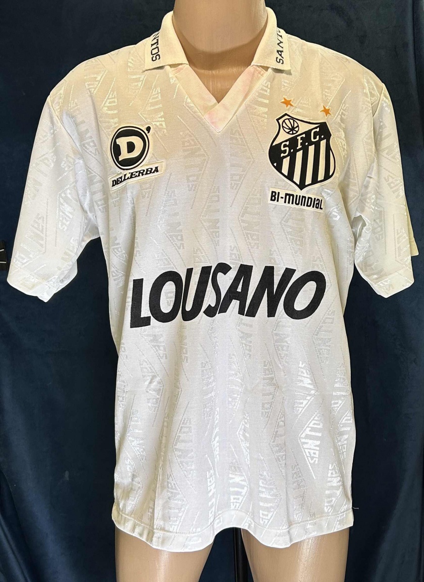 ウェア SANTOS FC  JERSEY 90S DELLERBA Estréia de camisa SANTOS F.C. 👕 Dellerba 🗓 23 / 01 / 1993