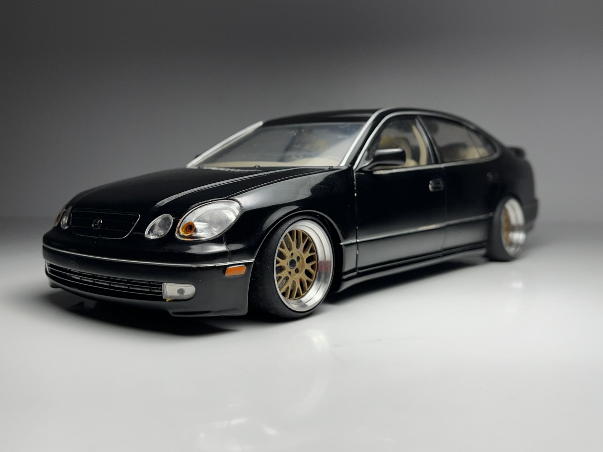 Lexus GS 400 Preto - Autoart Escala 1/18 miniatura em