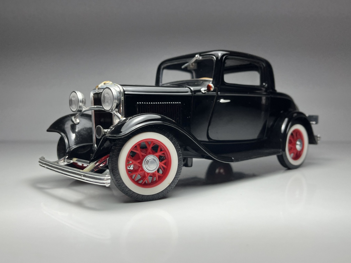 32 FORD ROADSTER 3 windows ★GMP限定版★1/18 1932 Ford 3-Window Coupe Preto - Road Legends Escala 1/